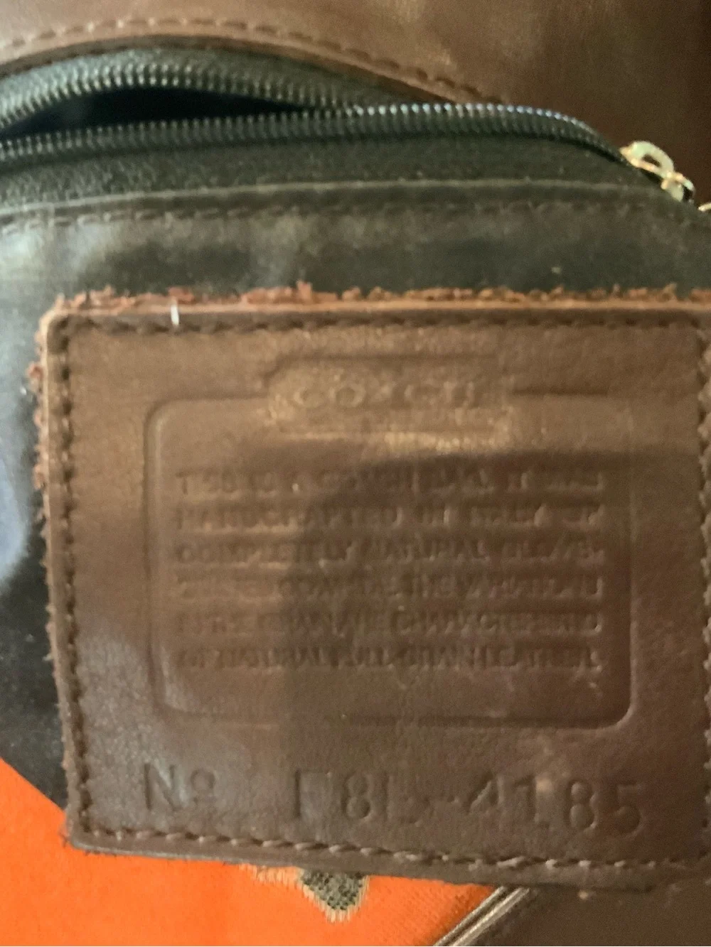 Coach Lexington  Dark Brown Leather Crossbody Bag